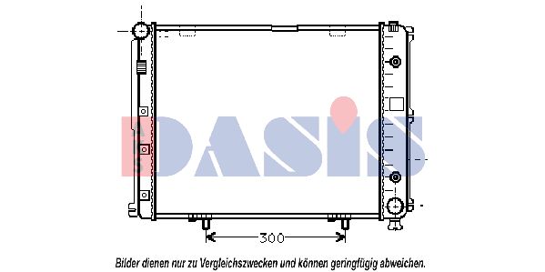 AKS DASIS Radiaator,mootorijahutus 122660N